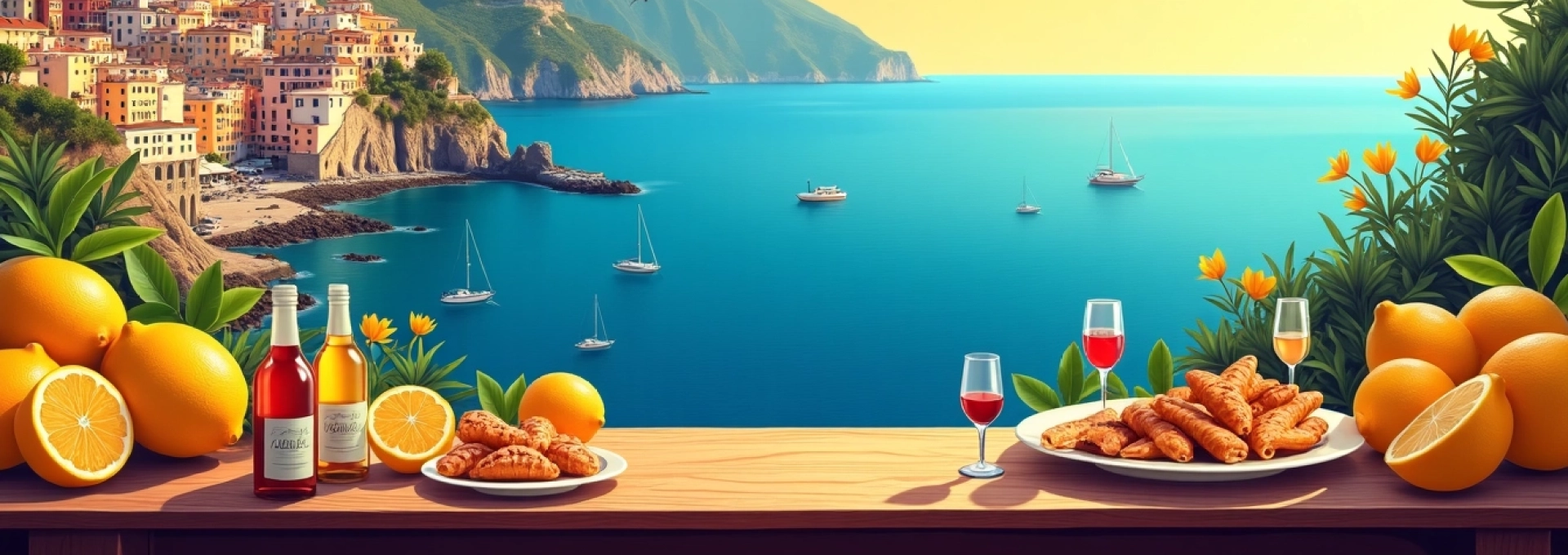 i colori e i sapori unici della Costiera Amalfitana